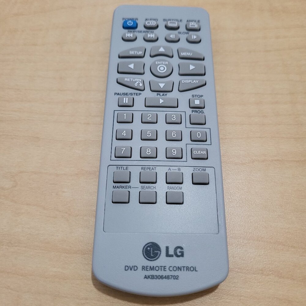 LG DVD Player Remote Control AKB30648702 for DP382N DP771 DP781 DP885 Authentic